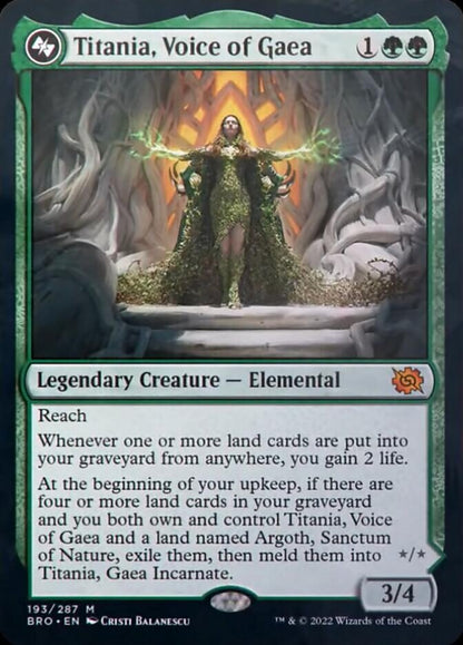 Titania, Voice of Gaea [The Brothers' War] Foil