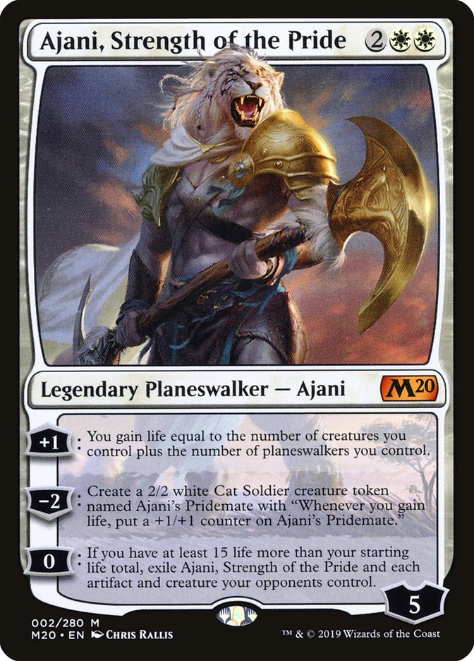 Ajani, Strength of the Pride [Core Set 2020] | Silver Goblin