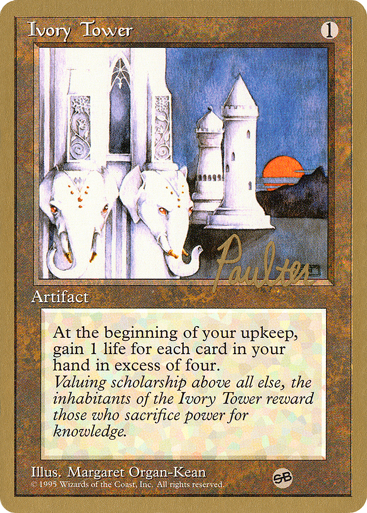 Ivory Tower - 1996 Preston Poulter (4ED) (SB) - Pro Tour Collector Set