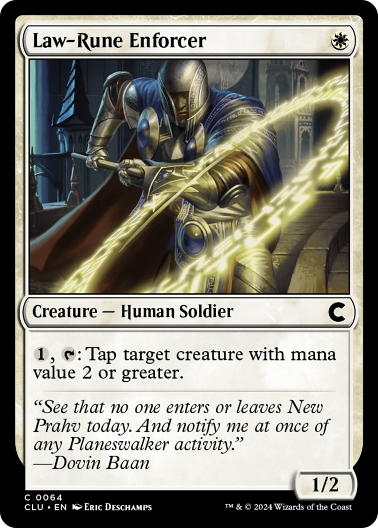 Law-Rune Enforcer [Ravnica: Clue Edition] | Silver Goblin