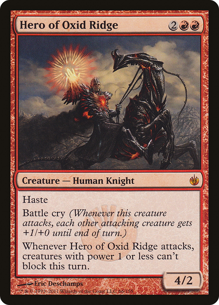 Hero of Oxid Ridge (066) Foil - Mirrodin Besieged