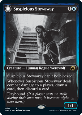 Suspicious Stowaway (080) Foil - Innistrad: Double Feature