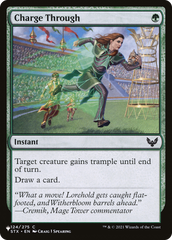 Charge Through [The List Reprints] | Silver Goblin