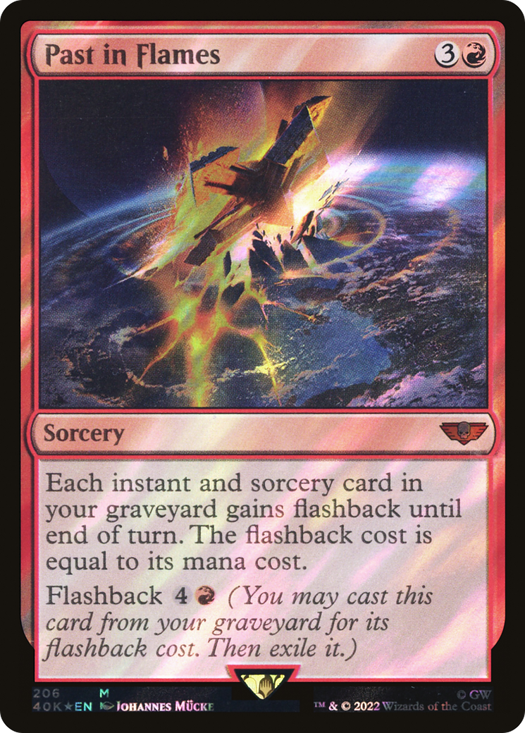Past in Flames (206) Surge Foil - Warhammer 40,000 Commander