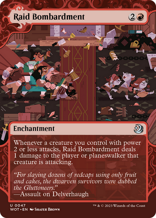 Raid Bombardment (Showcase) (047) - Wilds of Eldraine: Enchanting Tales