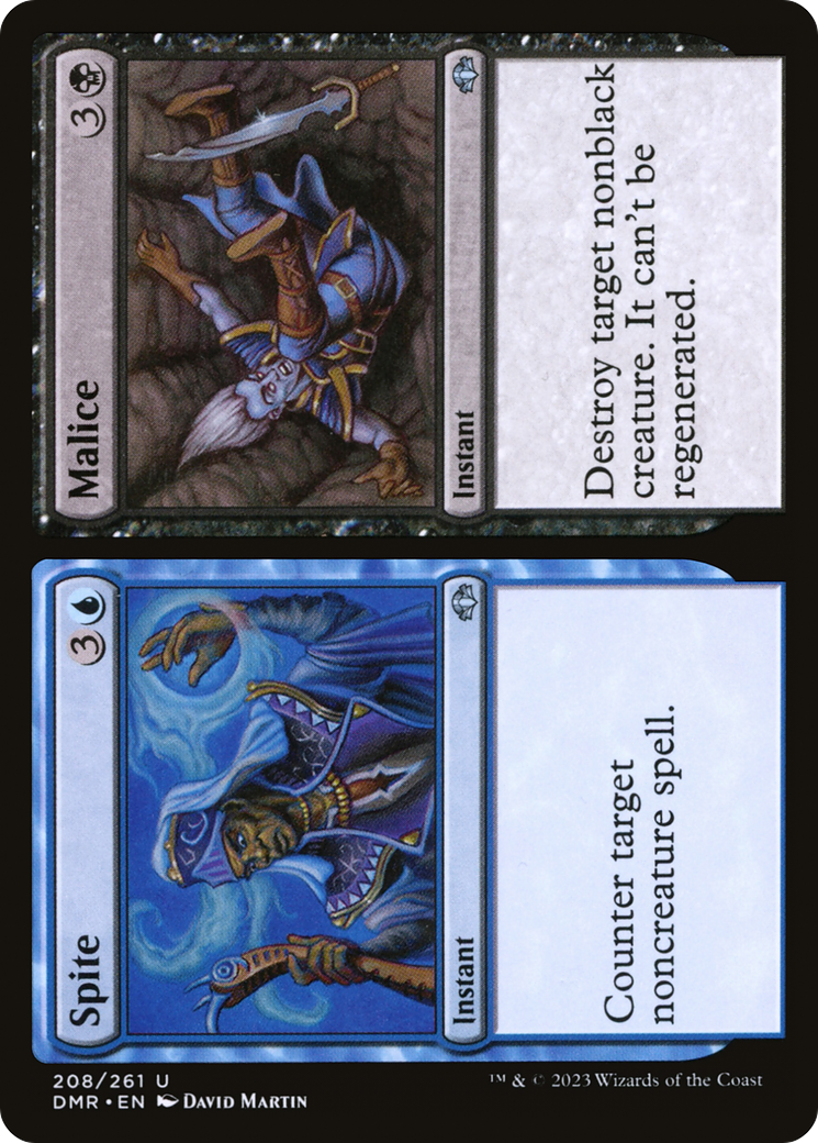 Spite // Malice [Dominaria Remastered] Foil
