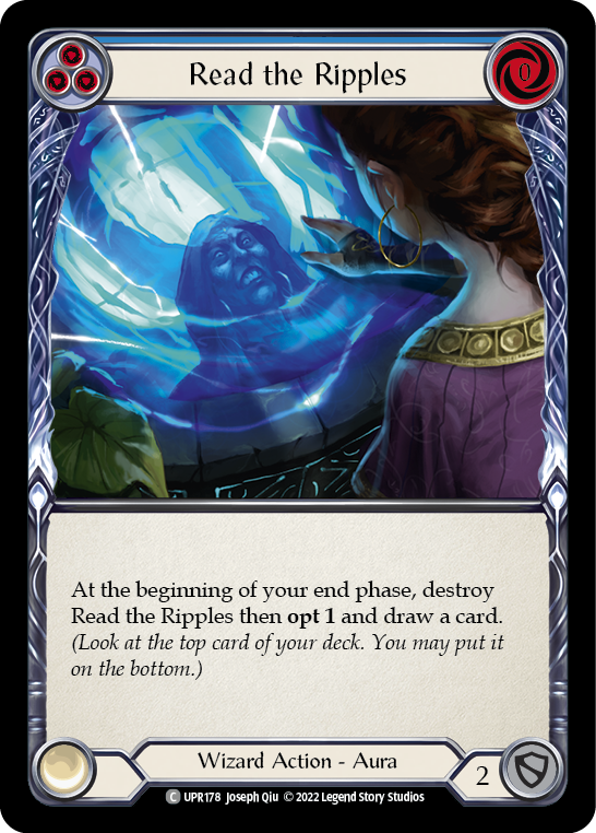 Read the Ripples (Blue) [UPR178] (Uprising)  Rainbow Foil | Silver Goblin