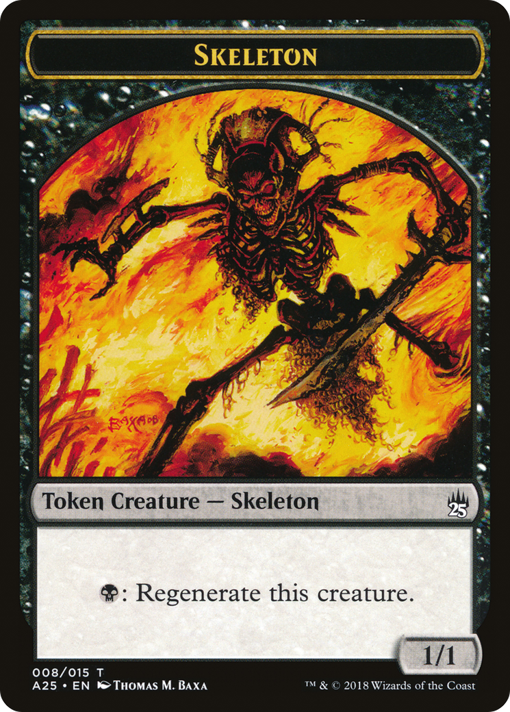 Skeleton Token [Masters 25 Tokens] | Silver Goblin