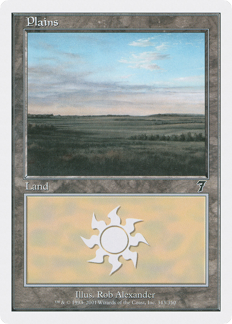 Plains (343) Foil - Seventh Edition