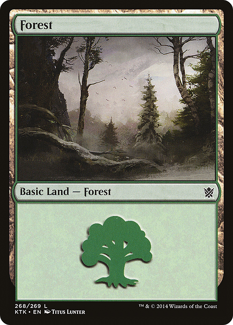 Forest (268) - Khans of Tarkir