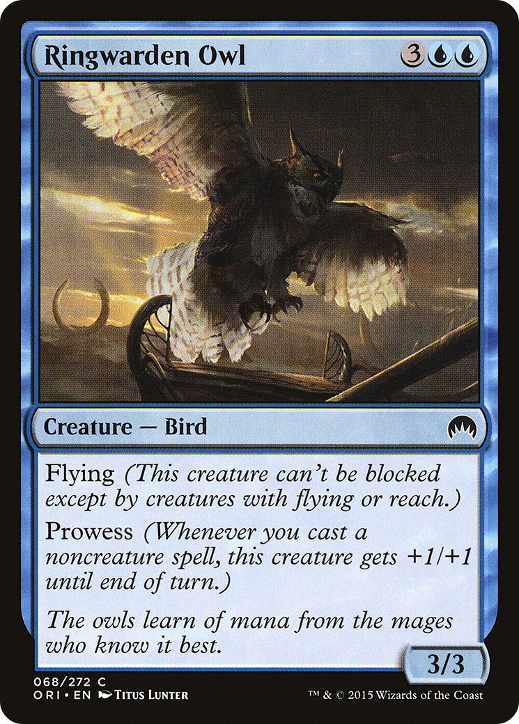 Ringwarden Owl (068) Foil - Magic Origins