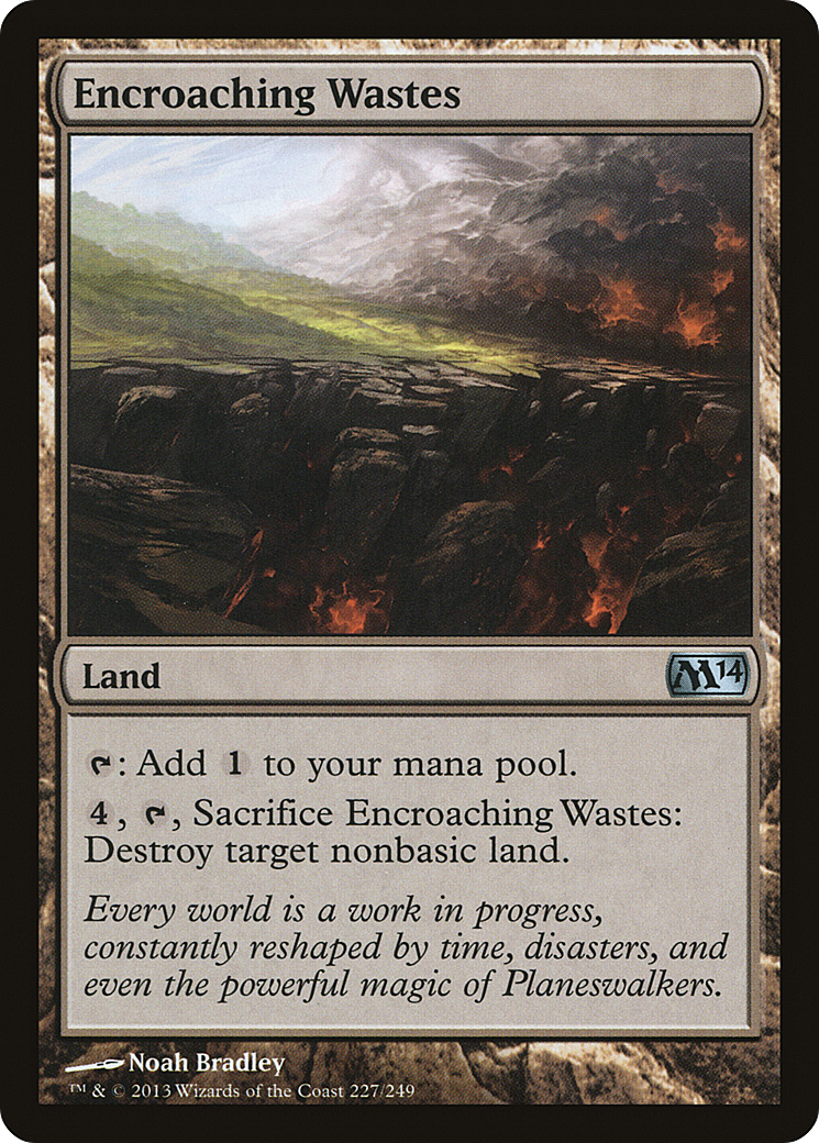 Encroaching Wastes (227) Foil - Magic 2014