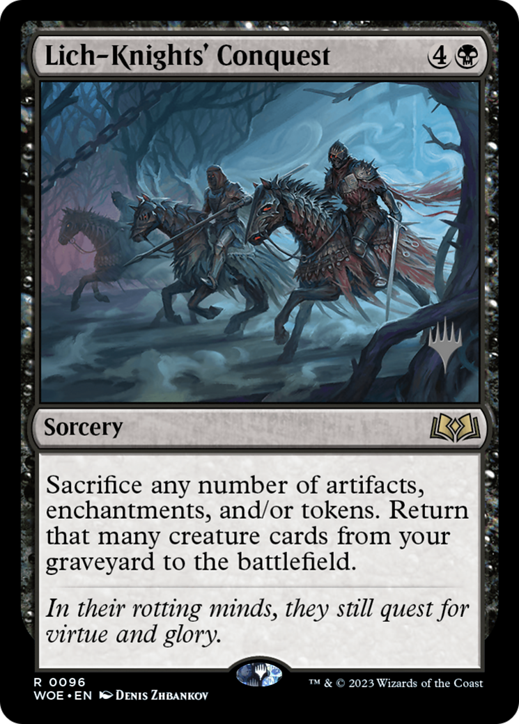 Lich-Knights' Conquest (096) Foil - Wilds of Eldraine Promos
