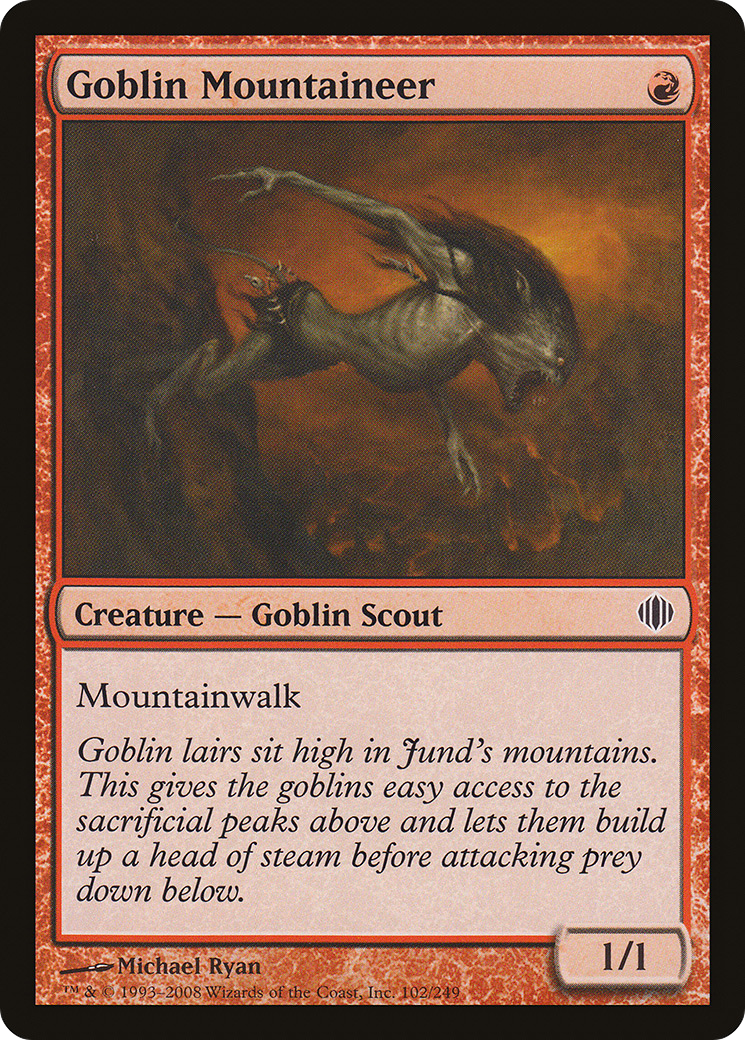 Goblin Mountaineer (102) - Shards of Alara