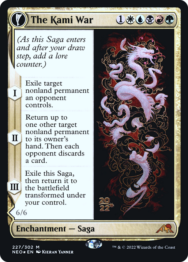 The Kami War // O-Kagachi Made Manifest (227s) Foil - Kamigawa: Neon Dynasty Promos