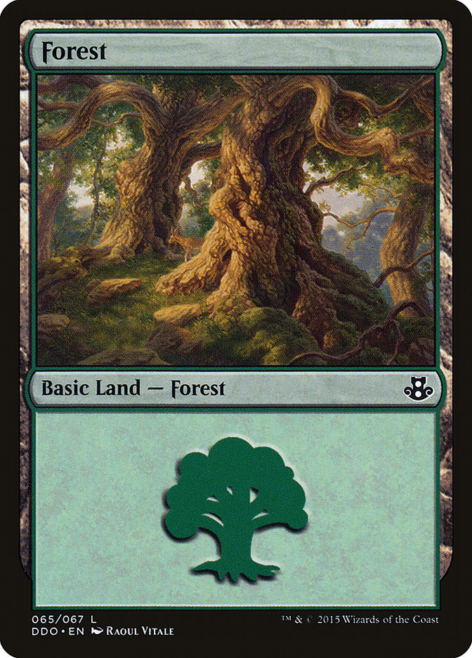 Forest (65) [Duel Decks: Elspeth vs. Kiora] | Silver Goblin
