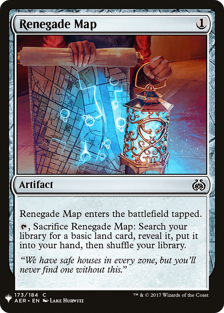 Renegade Map (AER-173) - The List