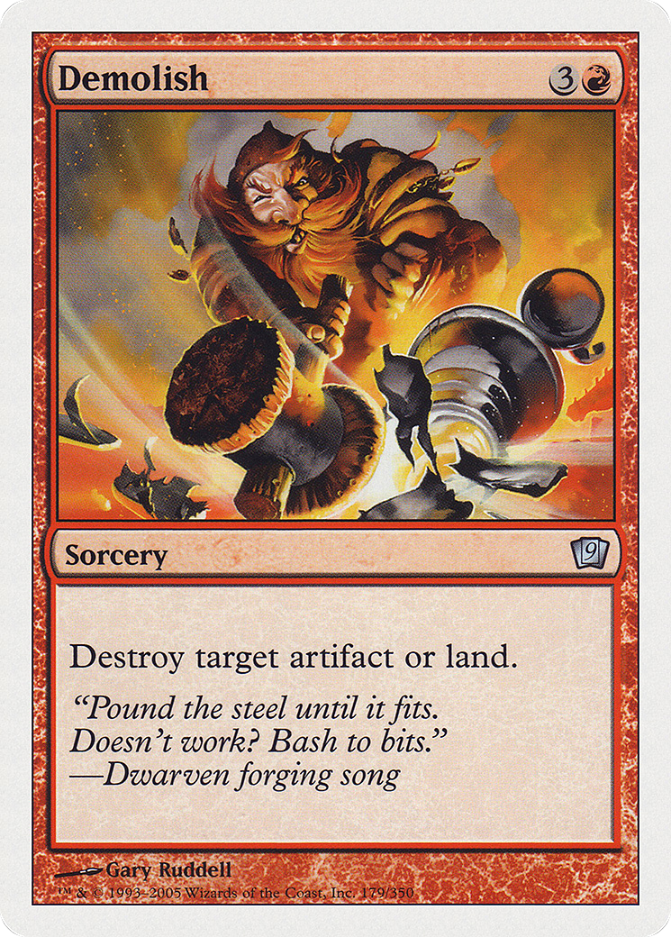 Demolish (179) Foil - Ninth Edition