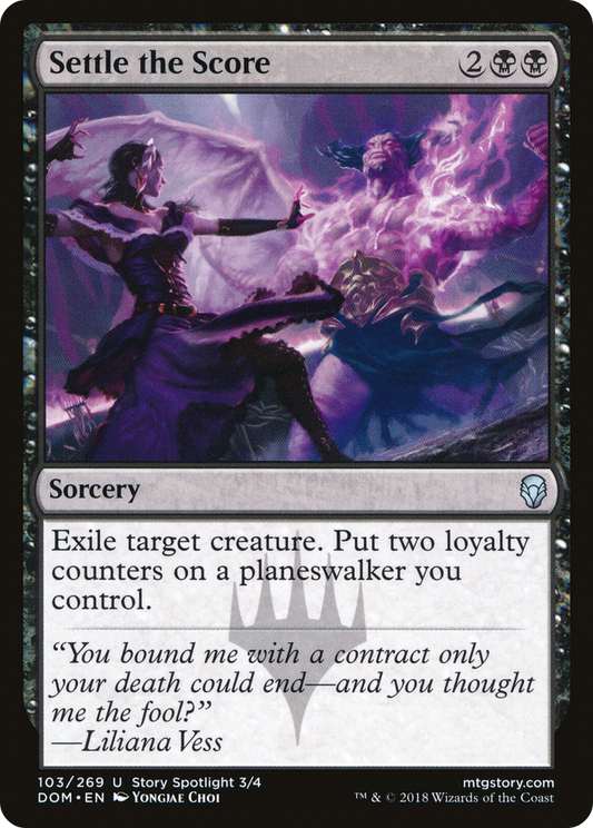 Settle the Score [Dominaria] Foil