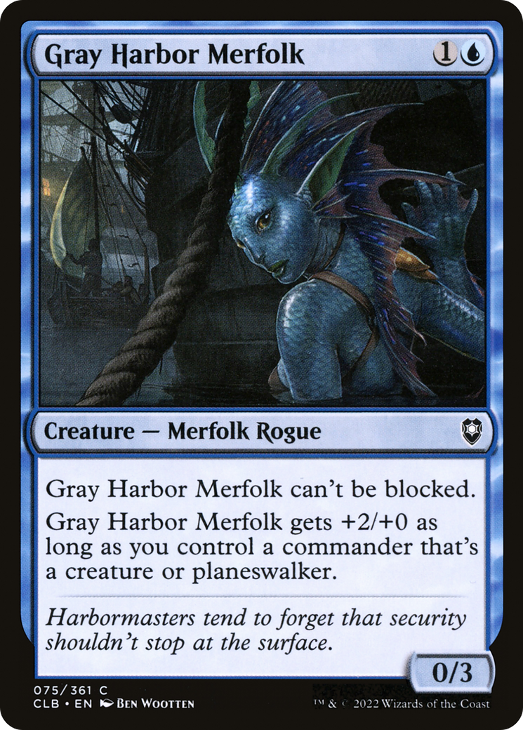 Gray Harbor Merfolk [Commander Legends: Battle for Baldur's Gate] | Silver Goblin