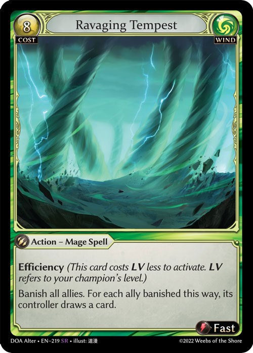 Ravaging Tempest (219) [Dawn of Ashes: Alter Edition] Foil