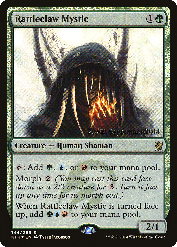 Rattleclaw Mystic (144s) Foil - Khans of Tarkir Promos
