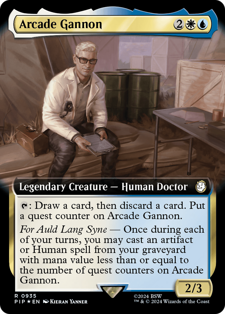 Arcade Gannon (Extended Art) (Surge Foil) [Fallout] | Silver Goblin