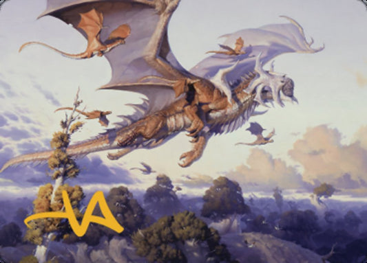 Rith, Liberated Primeval Art Card (Gold-Stamped Signature) [Dominaria United Art Series]