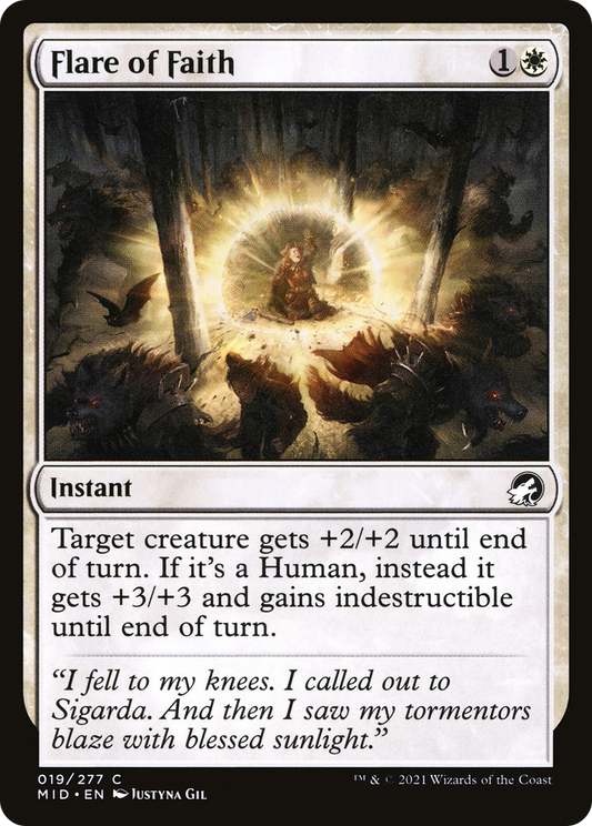 Flare of Faith (019) - Innistrad: Midnight Hunt