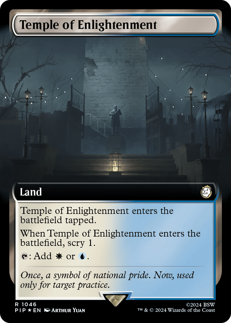 Temple of Enlightenment (Extended Art) (Surge Foil) [Fallout] | Silver Goblin