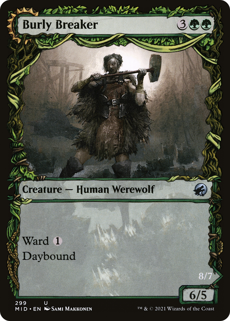 Burly Breaker // Dire-Strain Demolisher (Showcase Equinox) [Innistrad: Midnight Hunt] Foil