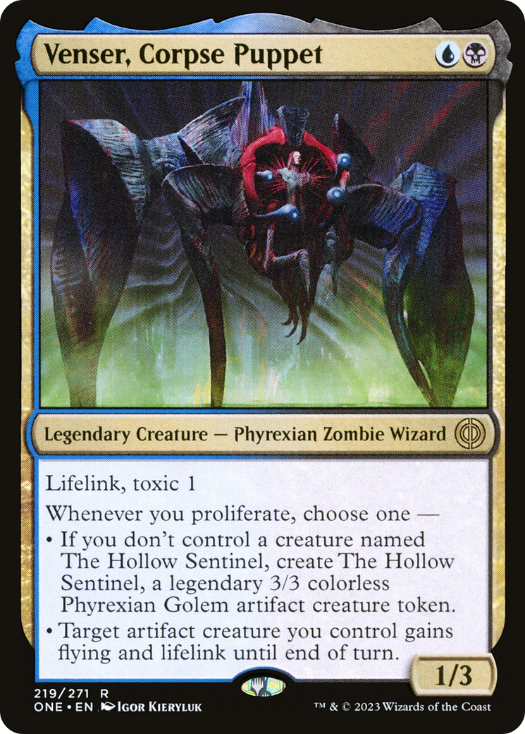 Venser, Corpse Puppet (219) - Phyrexia: All Will Be One