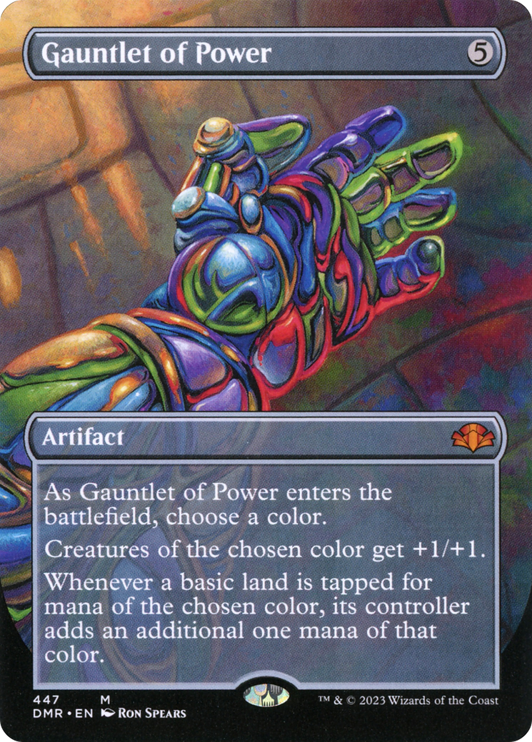 Gauntlet of Power (Borderless Alternate Art) [Dominaria Remastered] Foil