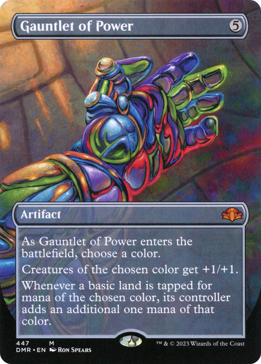 Gauntlet of Power (Borderless Alternate Art) [Dominaria Remastered] Foil