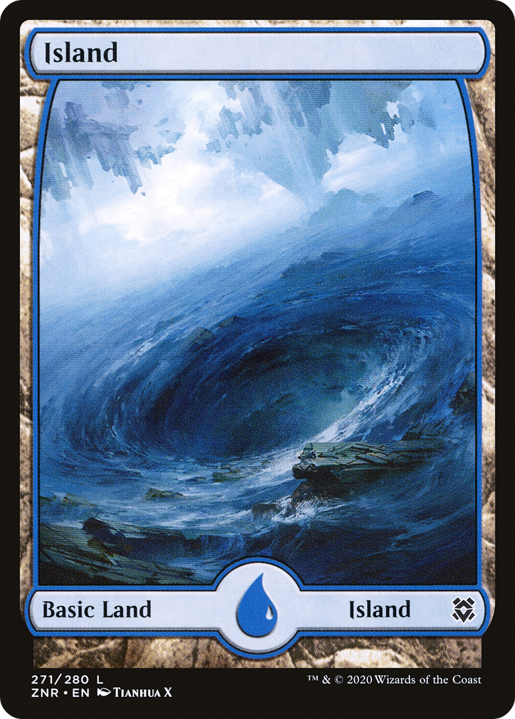Island (271) [Zendikar Rising] Foil