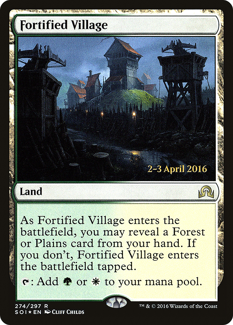 Fortified Village (274s) Foil - Shadows over Innistrad Promos