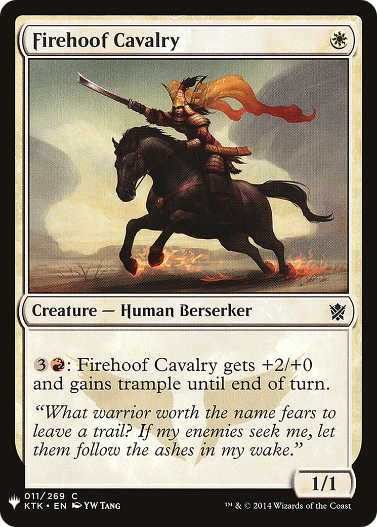 Firehoof Cavalry (KTK-11) - The List