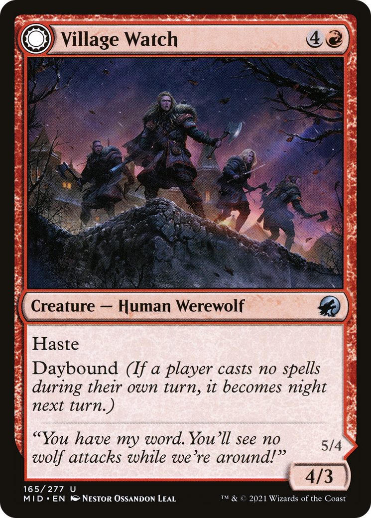 Village Watch (165) Foil - Innistrad: Midnight Hunt
