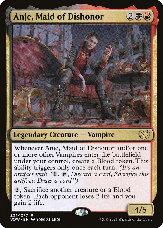 Anje, Maid of Dishonor (231) Foil - Innistrad: Crimson Vow
