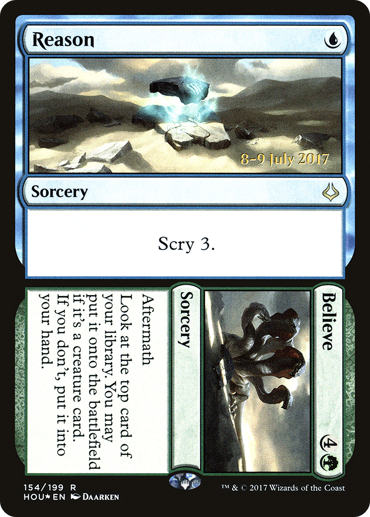 Reason // Believe (154) Foil - Hour of Devastation Promos