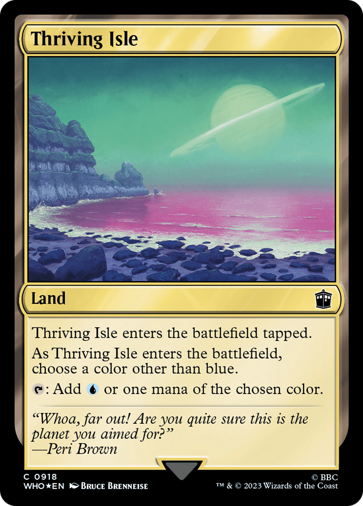 Thriving Isle (Surge Foil) [Doctor Who] | Silver Goblin