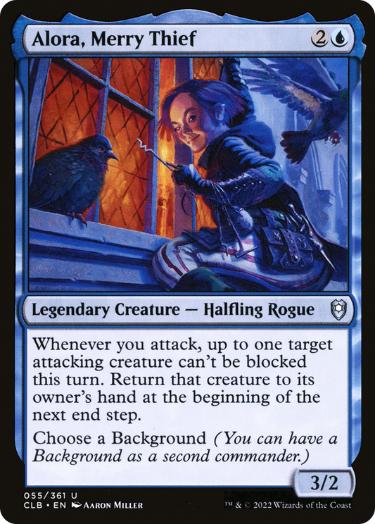 Alora, Merry Thief (055) - Commander Legends: Battle for Baldur's Gate
