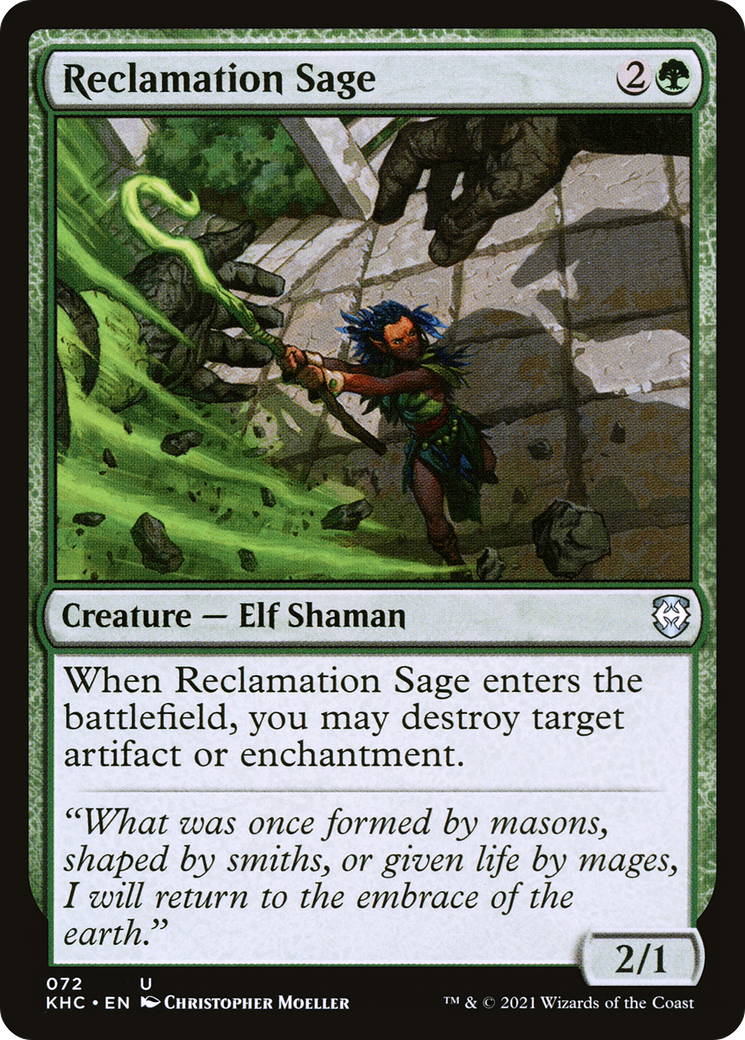 Reclamation Sage (072) - Kaldheim Commander