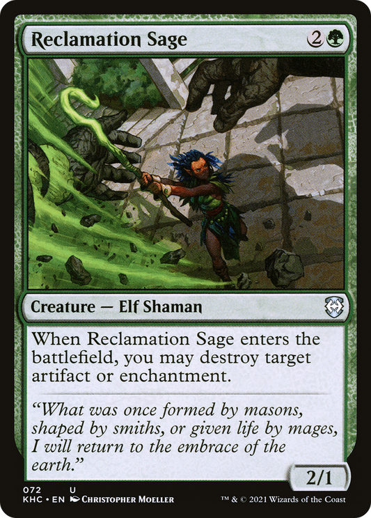 Reclamation Sage (072) - Kaldheim Commander