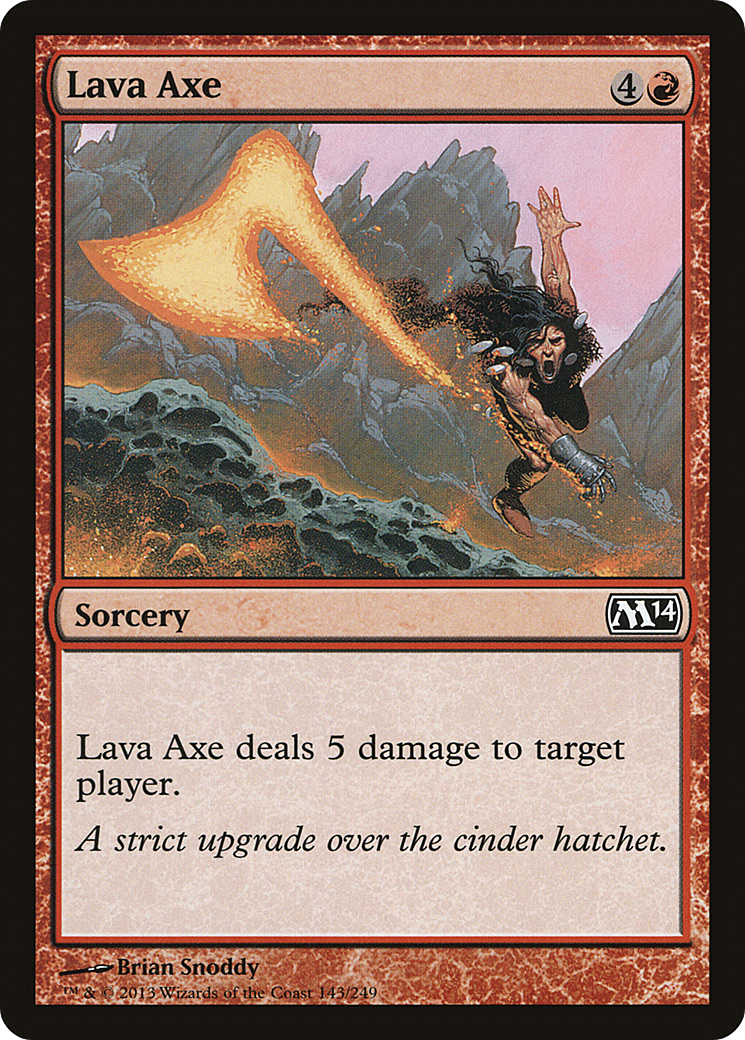 Lava Axe (143) Foil - Magic 2014