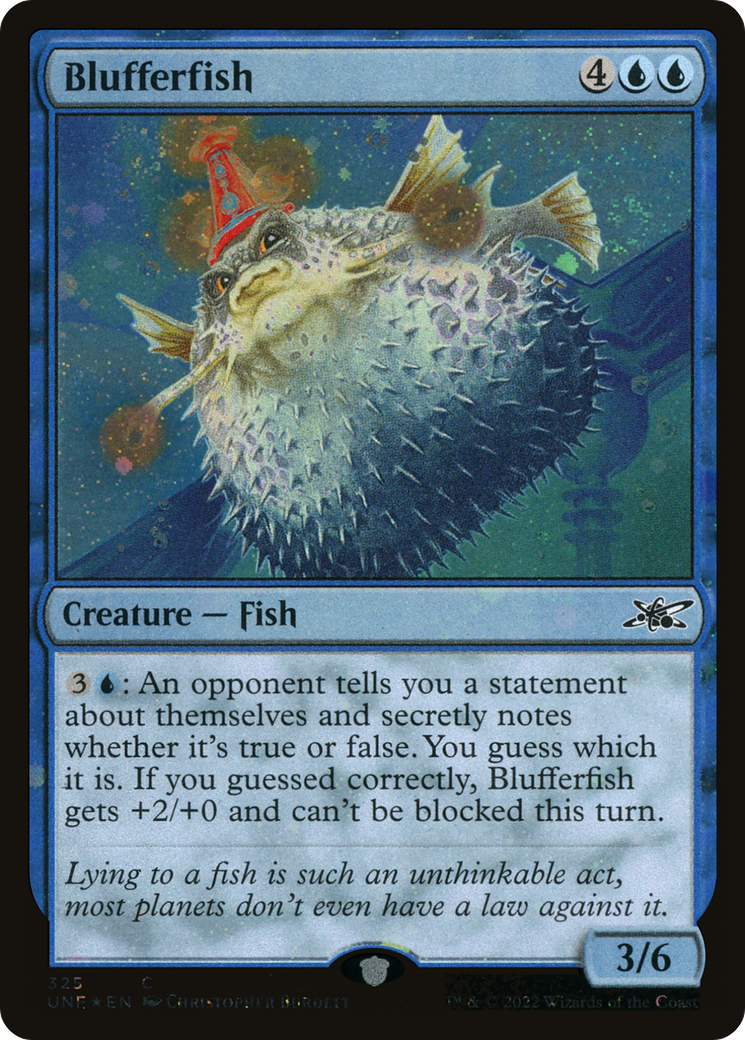 Blufferfish (Galaxy Foil) [Unfinity] | Silver Goblin