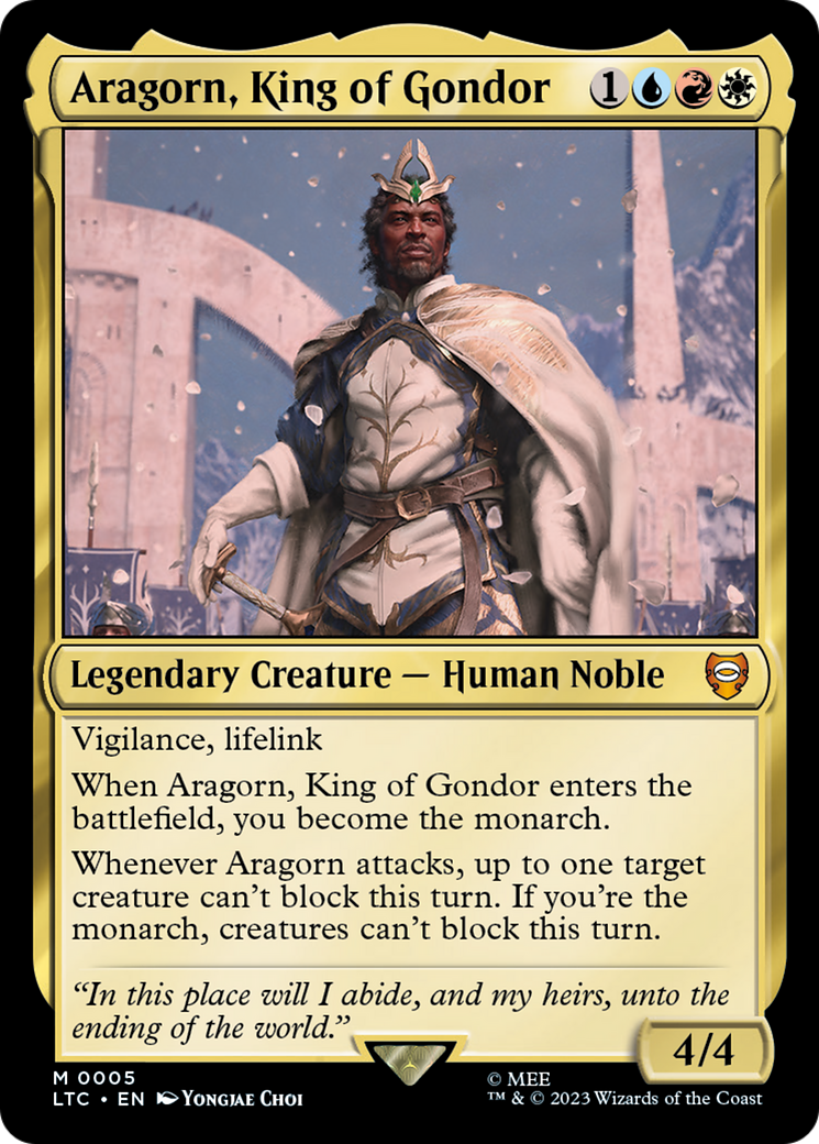 Aragorn, King of Gondor (005) - Tales of Middle-earth Commander