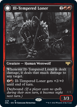 Ill-Tempered Loner // Howlpack Avenger (429) - Innistrad: Double Feature