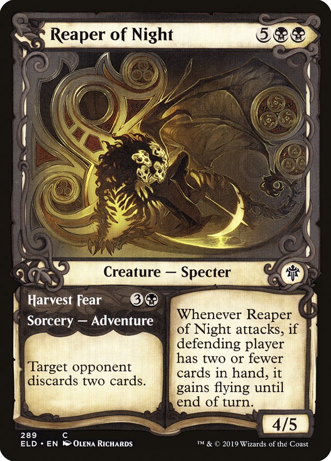 Reaper of Night // Harvest Fear (Showcase) [Throne of Eldraine] | Silver Goblin