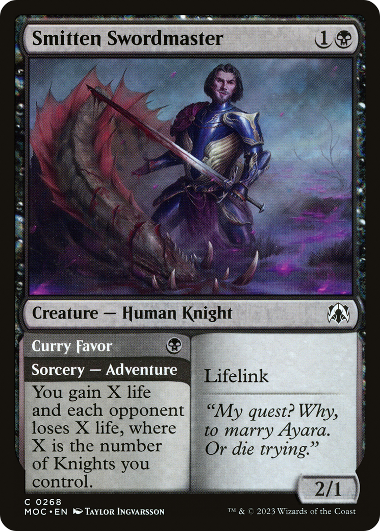 Smitten Swordmaster (268) - March of the Machine Commander
